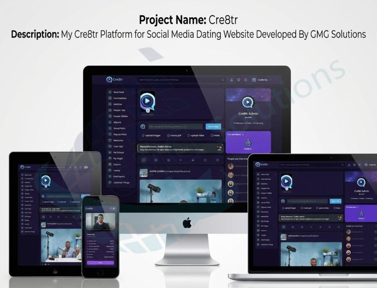 Cre8tr Social + Dating Website