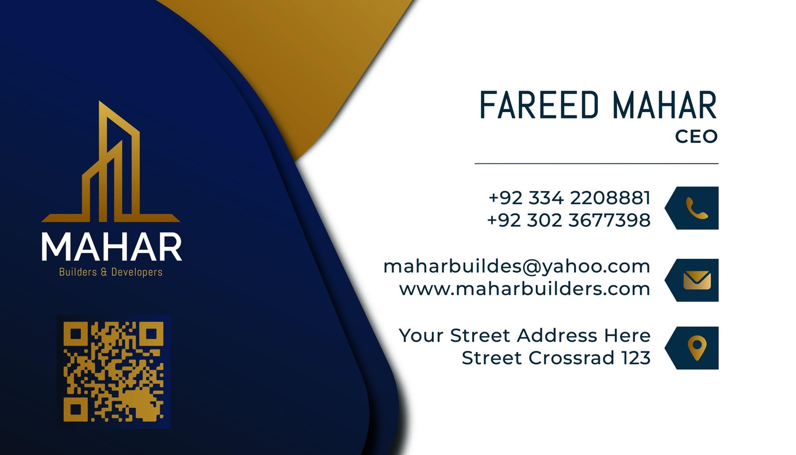 Mahar Builder Business Card