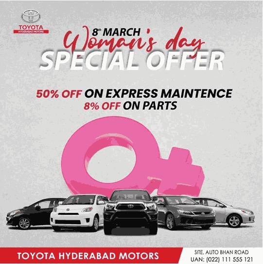 Woman's Day Special Offer Poster Design